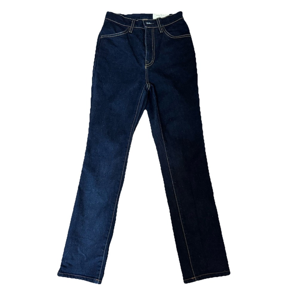 Imogene and Willie Elizabeth High Rise Slim Straight Jeans Indigo Blue 24
